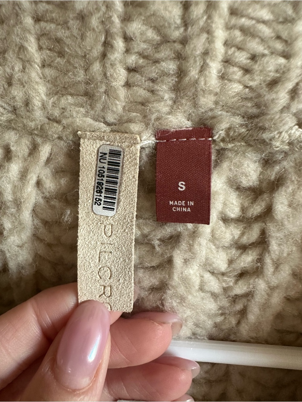 Anthropologie Cream Knit Cardigan with Yellow Star Motif - Picture 9 of 12